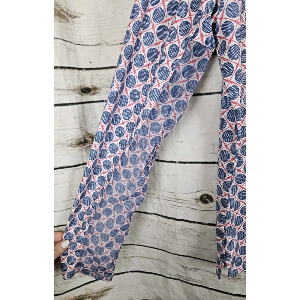 San Soleil 1/4 Zip Cooling Golf Print Top L 1/4 Zip Pullover Womens UPF 50 - Picture 4 of 6